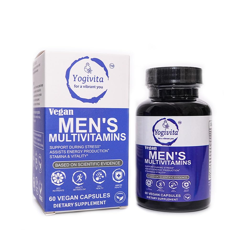 Yogivita Men’s Multivitamin – Complete Wellness, Energy & Immunity Support – Vegan, Gluten-Free, 60 Capsules Yogivita uk supplements