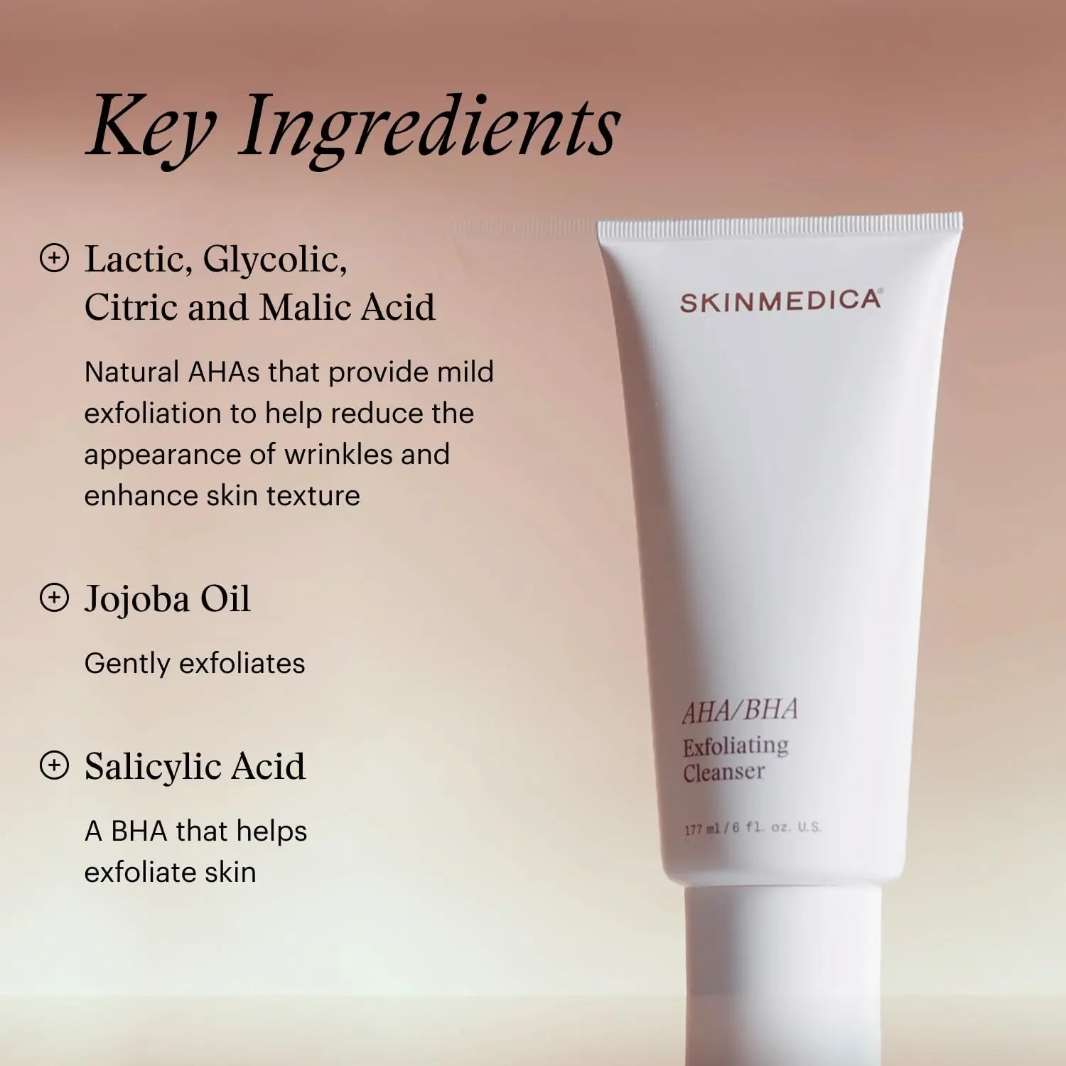 SkinMedica AHA/BHA Exfoliating Face Wash (NEW PACKAGING),Gentle Facial Exfoliating Scrub with Jojoba Oil for Smoother, Radiant Skin - Helps Improve the Appearance of Skin Tone & Texture (6 Fl Oz) SkinMedica uk supplements