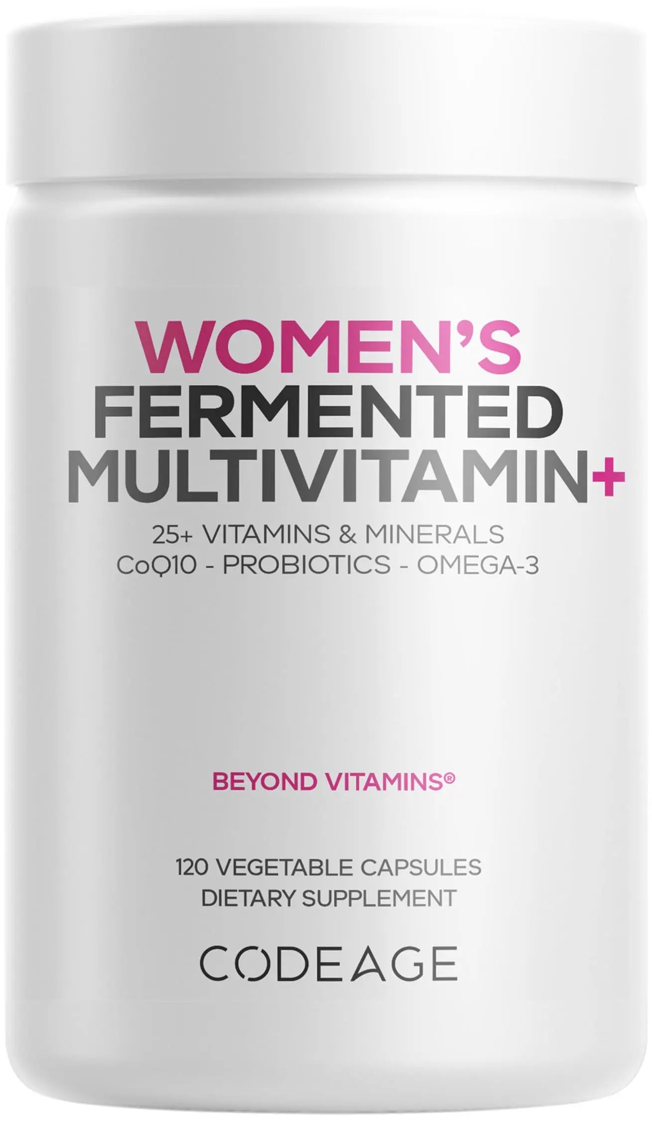 Codeage Women’s Daily Multivitamin, 25+ Vitamins & Minerals, Fermented, Organic Whole Foods, Probiotics Supplement Codeage uk supplements