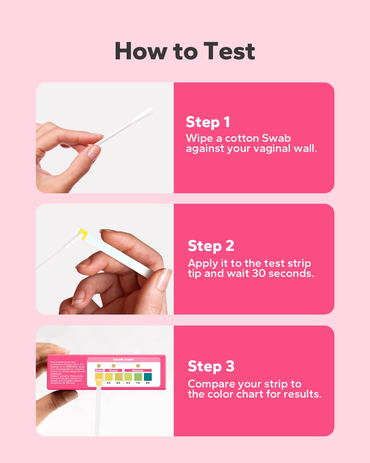 Choppie Vaginal Health pH Test Strips (50 Strips), pH Balance Test Strips for Women, Vaginal pH Test Strips Choppie uk supplements