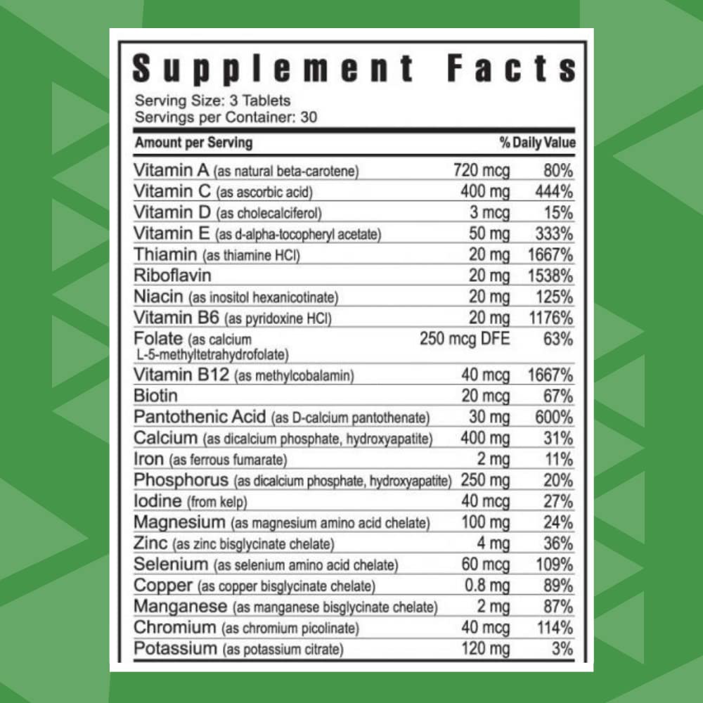 Youngevity Ultimate Daily Classic™ Tablets - Complete Vitamins, Minerals, Amino Acids, & Botanicals - Multivitamin for Women and Men - 90 Tablets Youngevity uk supplements