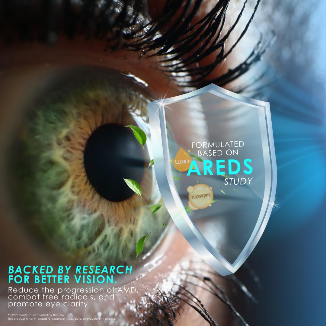 Clearsight AREDS Advanced+ Eye Health Vitamins | Lutein, Zeaxanthin, Vitamin E, Vitamin C | Blue Light & Vision Support | Eye Vitamins for Macular Health Clearsight uk supplements