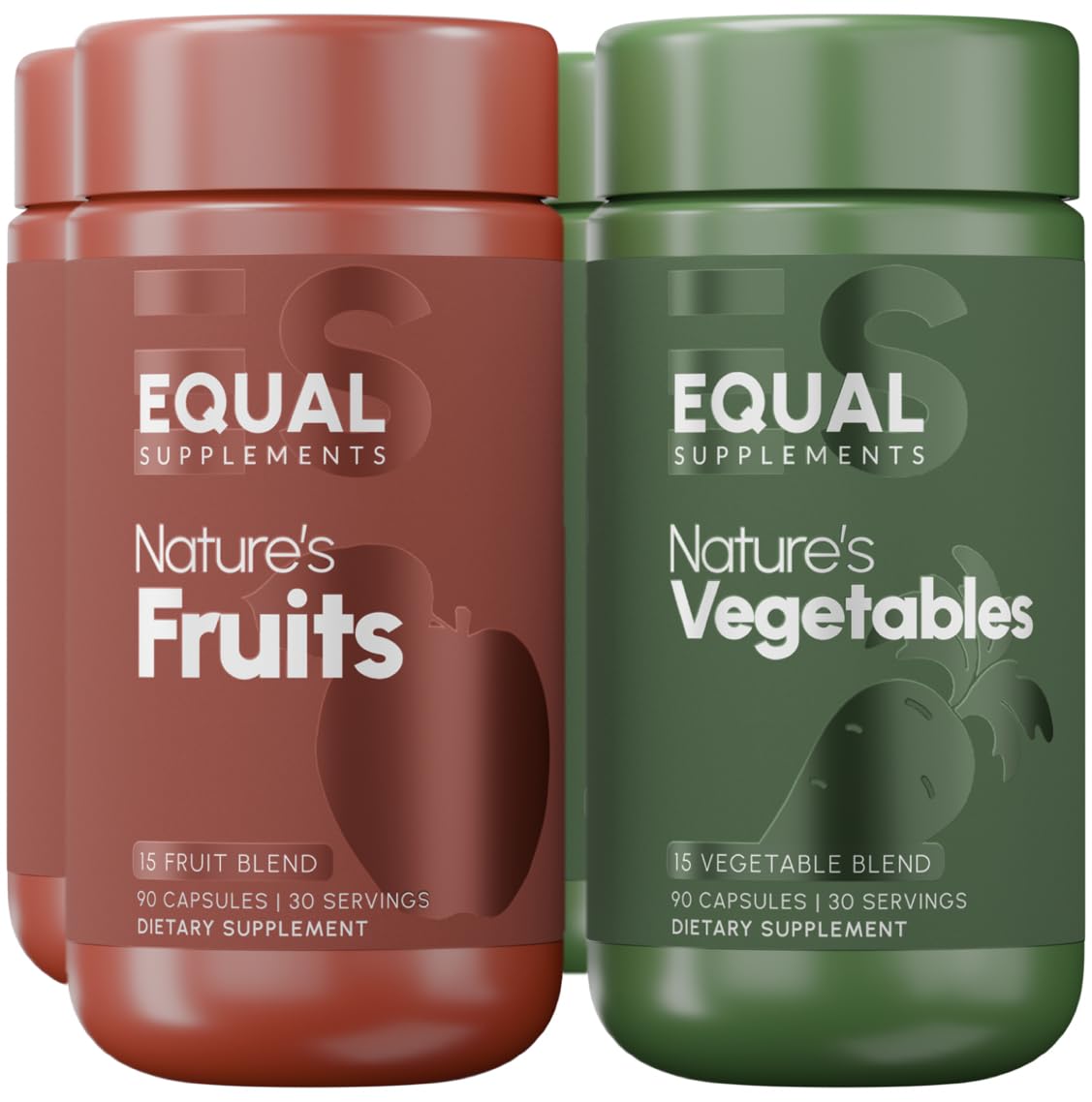 Equal Supplements Fruits and Vegetables Capsules | 2 Month Supply | GMP Certified-Manufactured in US | Fruit and Veggies Supplement for Balance | of Nature, Fruit and Vegetable Capsule for Adults Equal Supplements uk supplements