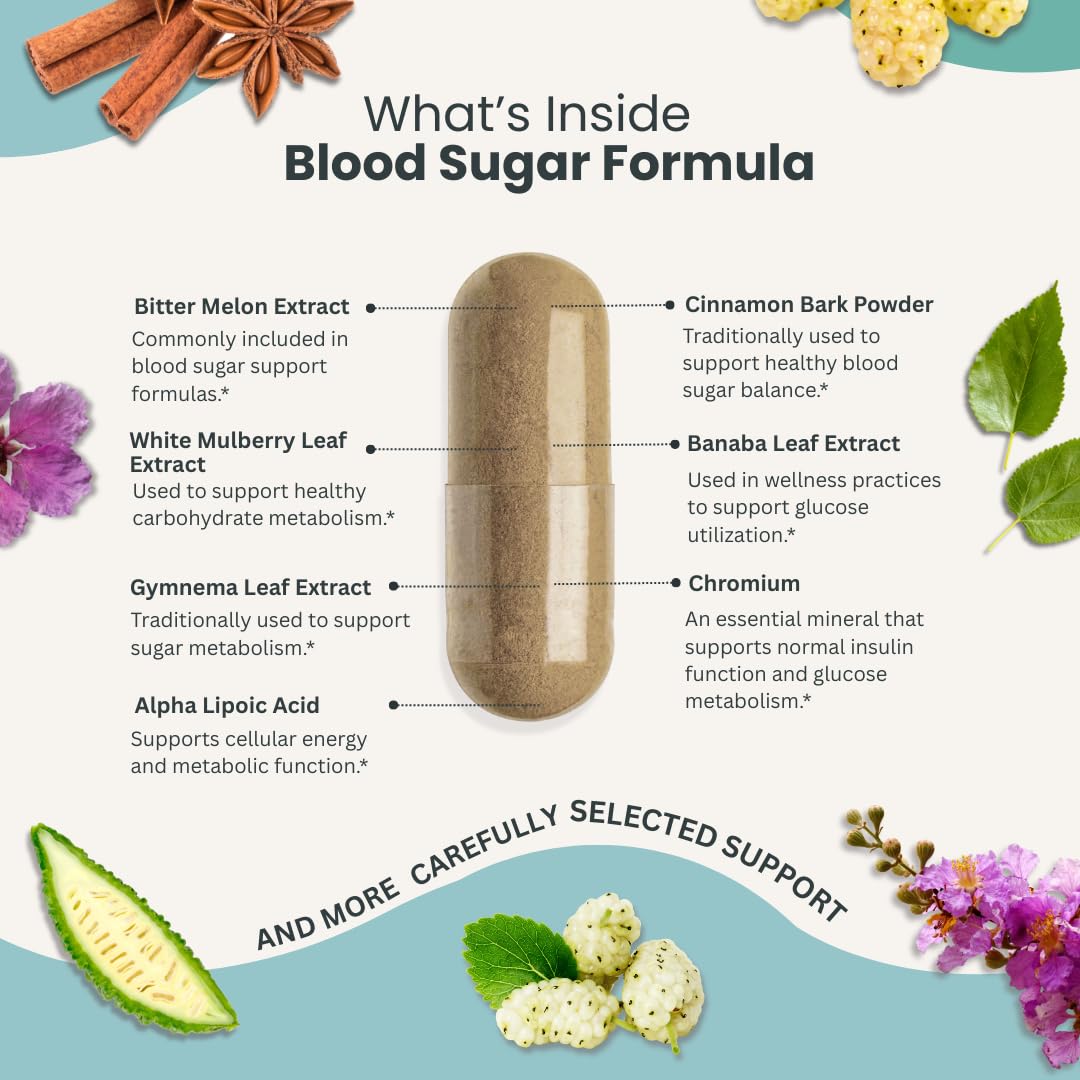 Naturonel Blood Sugar Formula – Metabolic Support with Cinnamon, Banaba, Bitter Melon, Guggul, Licorice, Gymnema, Juniper, Alpha Lipoic Acid & Chromium | Made in USA, GMP Certified Naturonel uk supplements