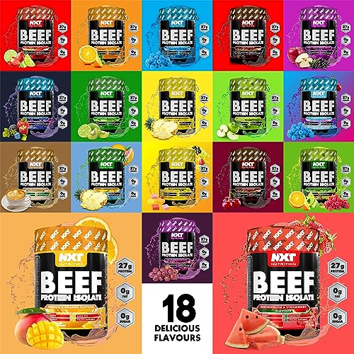 NXT Beef Protein Isolate 540g - High Protein Powder in Natural Amino Acids - Paleo, Keto Friendly NXT Nutrition uk supplements