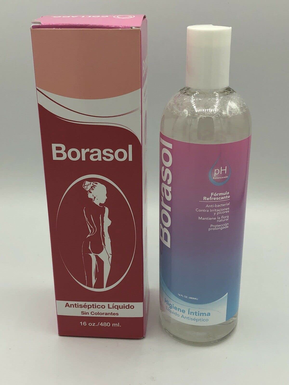 JEANNETTE Borasol Liquid Antiseptic Refreshing Femenine Wash 8 FL. Oz. (240ml) JEANNETTE uk supplements