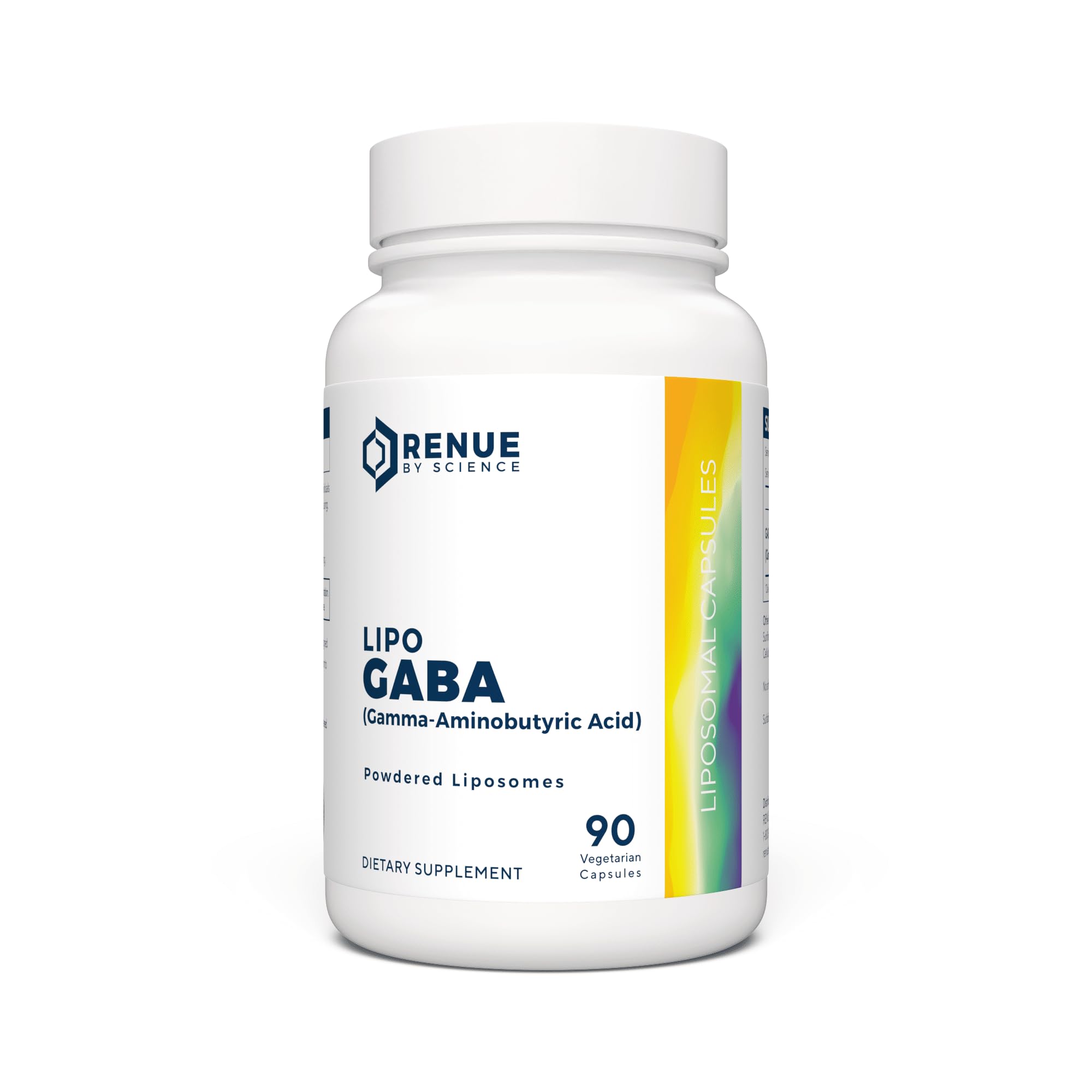 Renue By Science GABA | High Strength Liposomal GABA Supplements | 90 GABA Capsules - 300mg Gamma-Aminobutyric Acid per Serving | Non-GMO | Made in The USA Third-Party Tested Renue By Science uk supplements