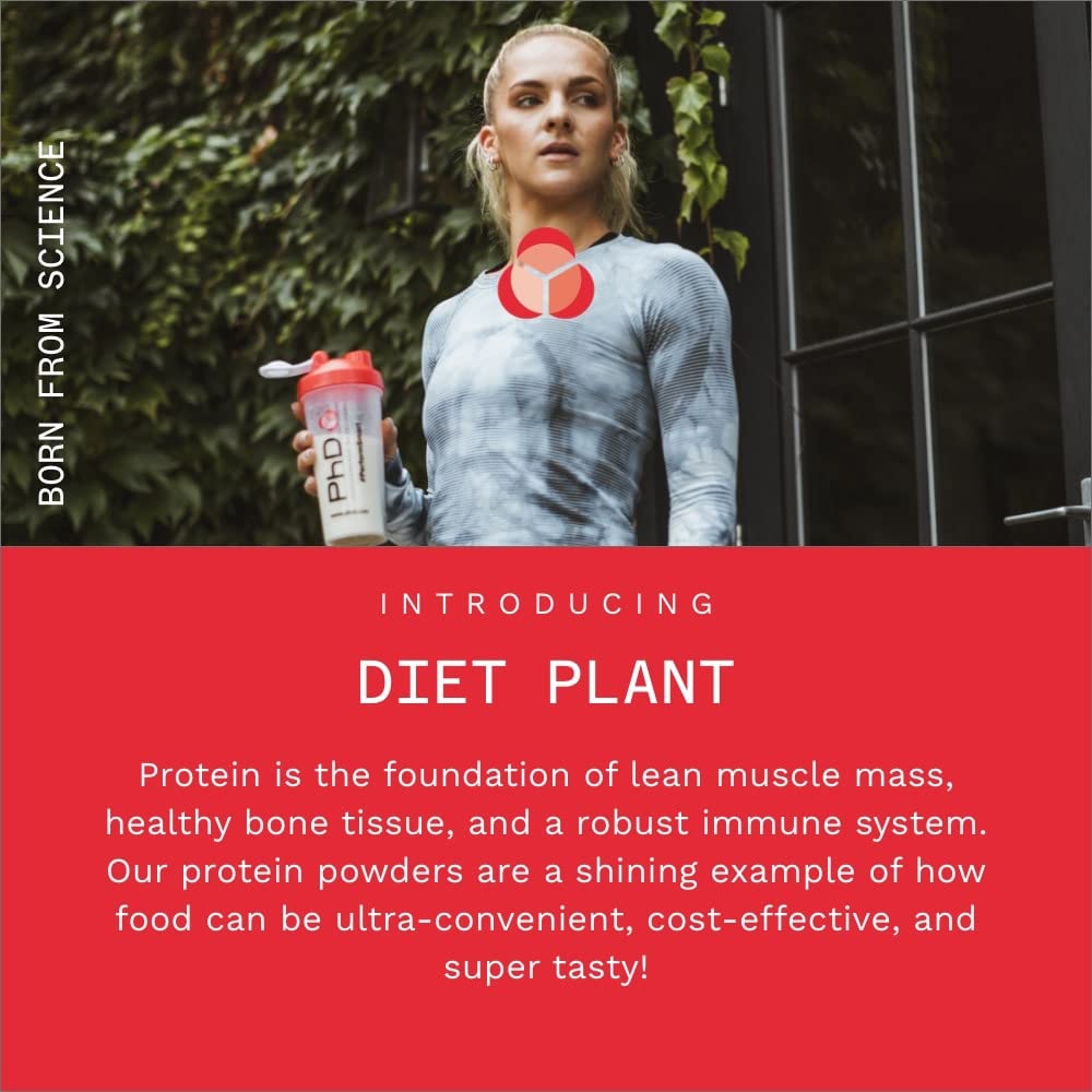 PhD Nutrition Diet Plant, Vegan Protein Powder Plant Based, Salted Caramel PhD uk supplements