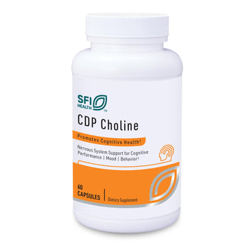 Klaire Labs SFI Health CDP Choline 250mg - Soy-Free Choline Supplements - Cognizin Citicoline to Help Support Memory, Focus & Attention - Bioavailable Active Form, Hypoallergenic (60 Capsules) SFI Health uk supplements