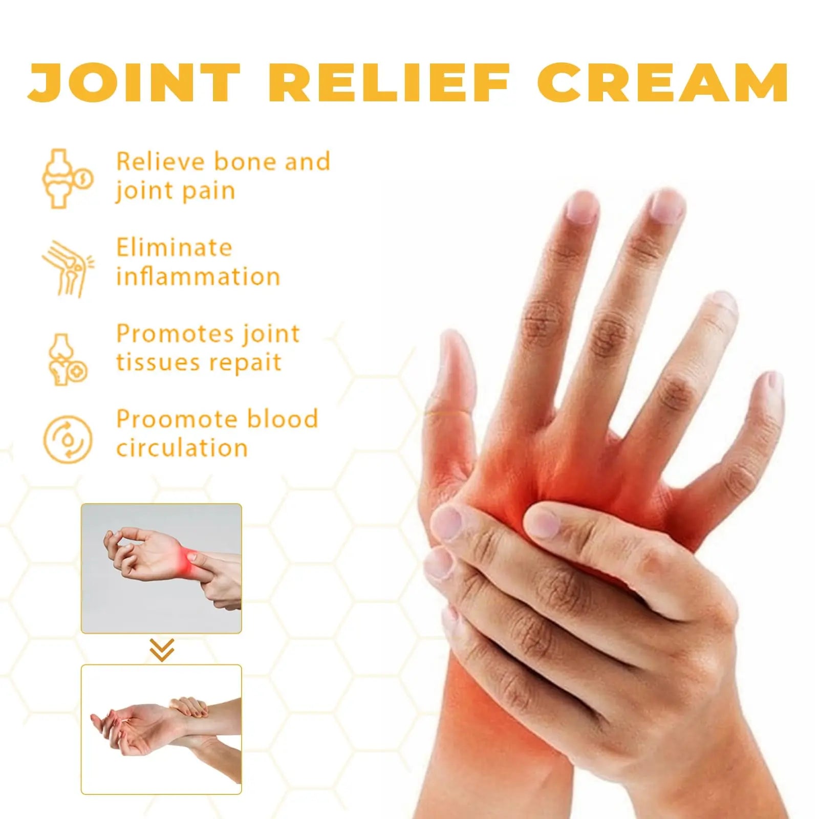 JOYVOIDX Joint & Knee Comfort Cream with Bee Venom and Cassia Flower, Formulated with Glucosamine for Flexibility and Mobility, 0.71oz JOYVOIDX uk supplements