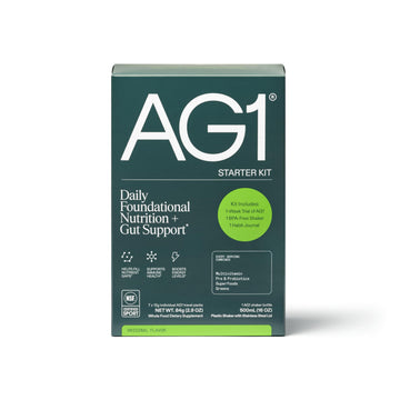 AG1 Athletic Greens 7-Day Starter Kit – All-in-One Greens Powder with Multivitamin, Probiotics, Superfoods – Includes 7 Travel Packs, BPA-Free Shaker & Habit-Building Journal AG1 uk supplements