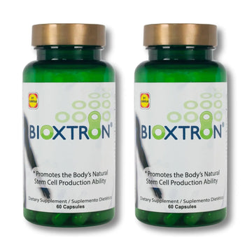 Bioxtron Natural AFA Stem Cell Supplement - Joint Support & Muscle Pain - Immune System Support - Support Energy Levels - Natural Blue Green Algae Spirulina - Pack of 2-120 Caps Bioxtron uk supplements