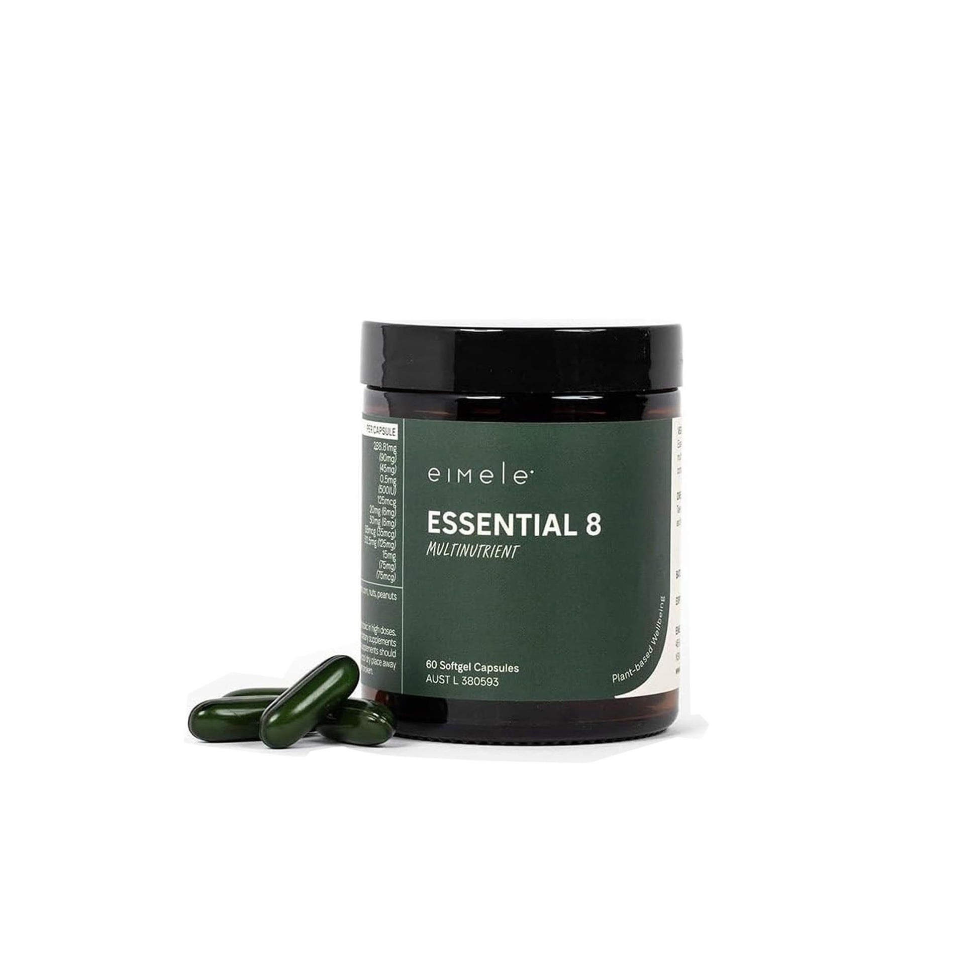 Essential 8 | Multivitamin for Energy & Immunity Support | 8 Essential Nutrients | Calcium, Vitamin B12, Omega3, Zinc, Iron, Vitamin D & More eimele uk supplements