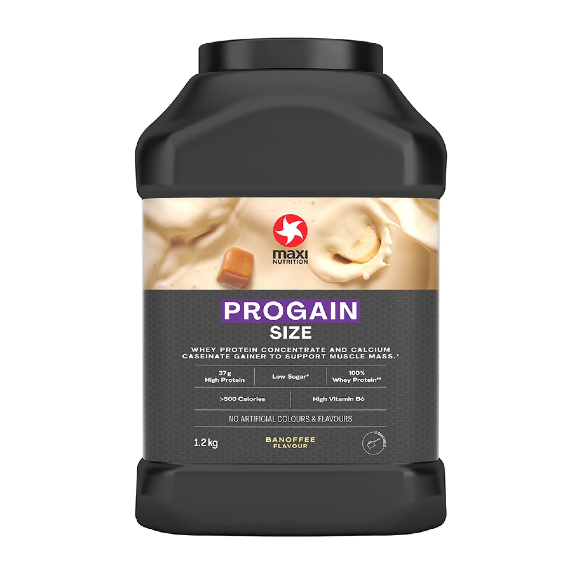 MaxiNutrition - Progain, Banoffee - Whey Protein Powder for Size & Muscle Mass – Low Sugar MaxiNutrition uk supplements
