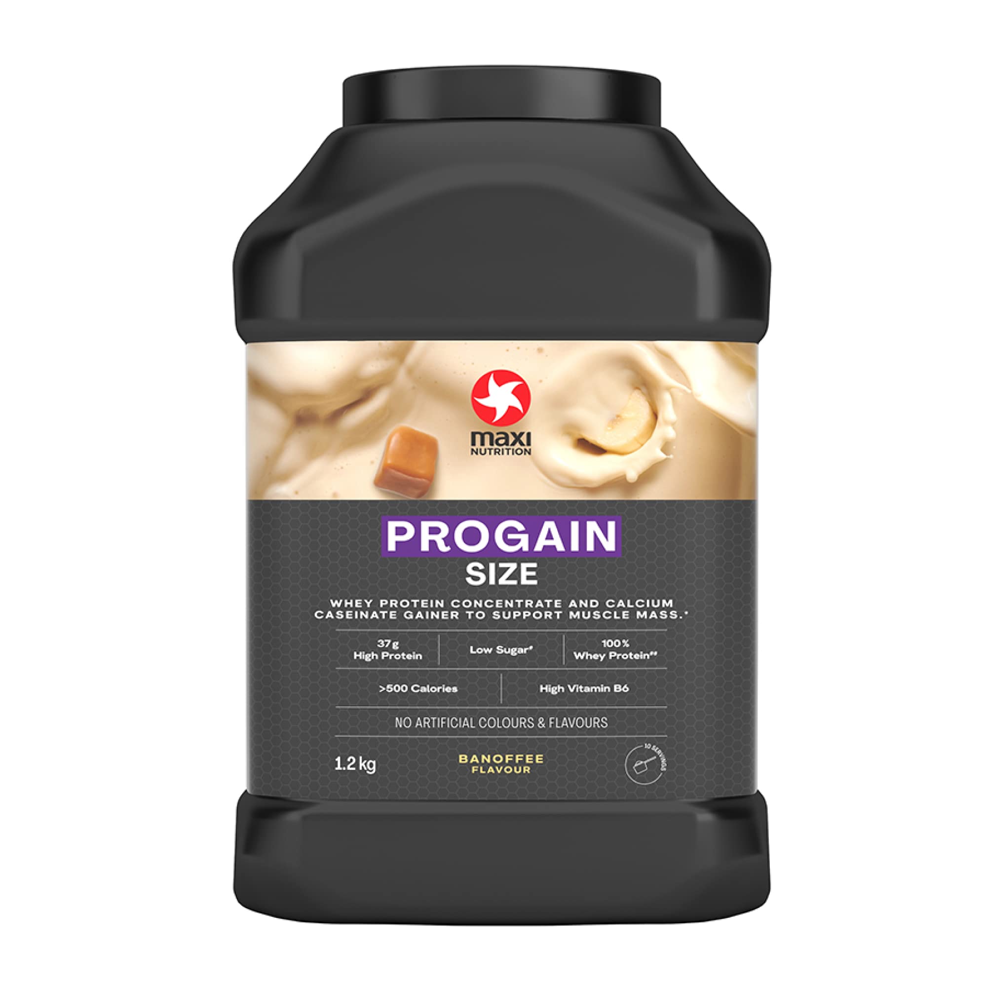 MaxiNutrition - Progain, Banoffee - Whey Protein Powder for Size & Muscle Mass – Low Sugar MaxiNutrition uk supplements
