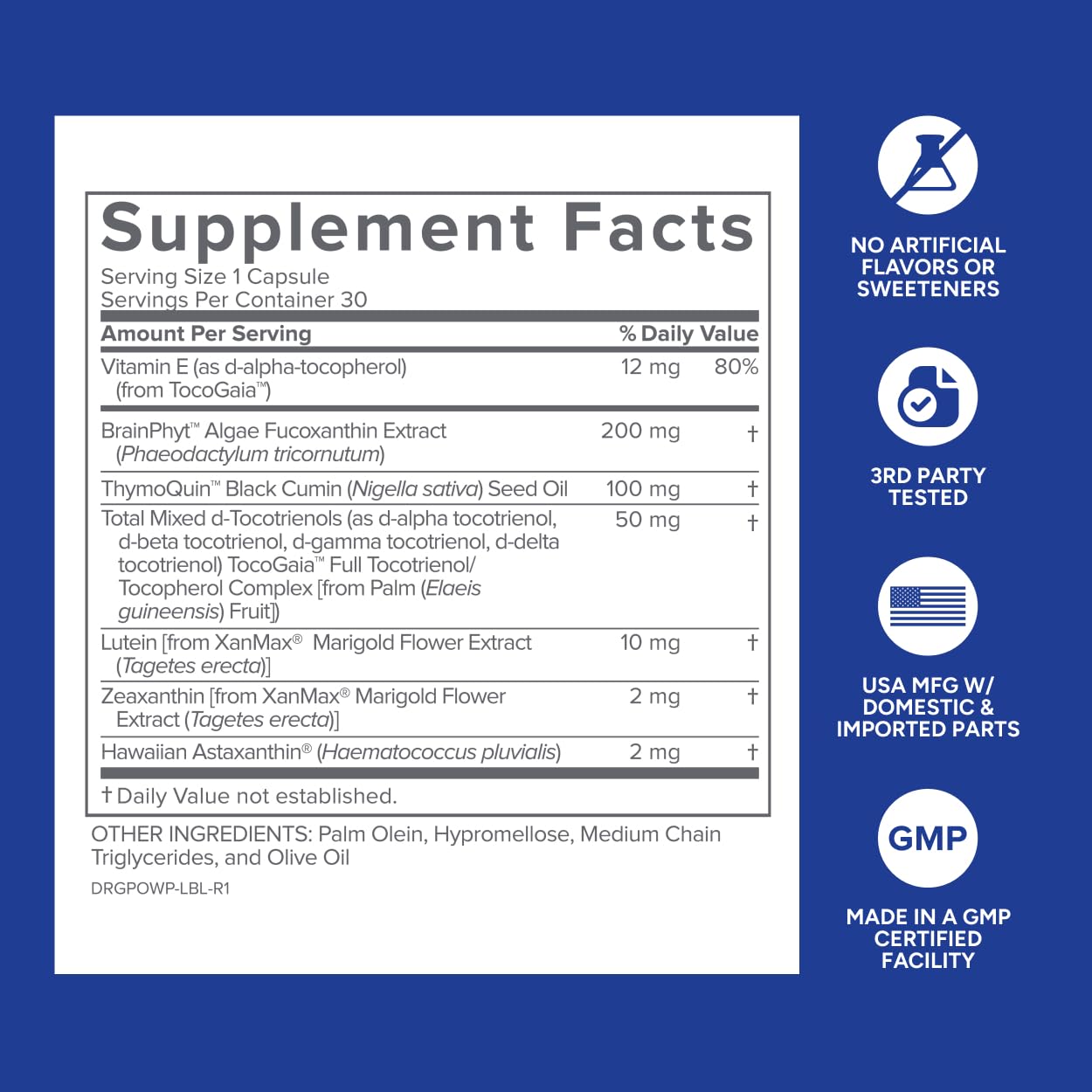 Gundry MD Power Phenols Brain Health Supplement for Cognition, Focus, Motivation, Productivity, and Energy - (30 Servings) Gundry MD uk supplements