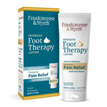 Frankincense & Myrrh Foot Pain Relief Cream - Intensive Foot Therapy Lotion - Diabetic Nerve Pain Relief Cream | Restless Leg Syndrome | Frankincense Essential Oil, 3 Ounce (1-Pack) FRANKINCENSE & MYRRH uk supplements