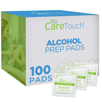 Care Touch Alcohol Wipes - Individually Wrapped Alcohol Prep Pads with 70% Isopropyl Care Touch uk supplements