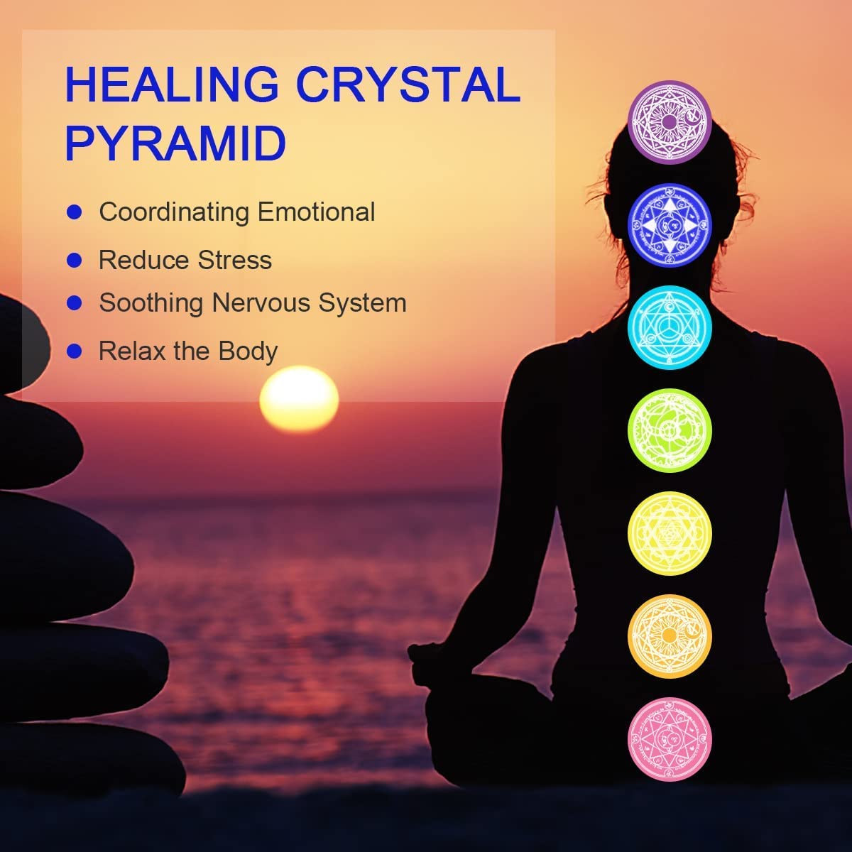 Besorgone Orgonite Pyramid for Positive Energy Amethyst Sphere Chakra Orgone with Blue Quartz Besorgone uk supplements