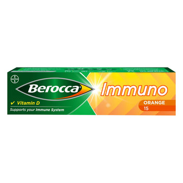 Berocca Immuno Effervescent Tablets, 11 Vitamins and Minerals, Including Vitamins D, C Berocca uk supplements