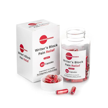 Recording Business Writer's Block Pain Relief (60 Original Songwriting Prompts in Capsules) for Artists/Musicians, Songwriters, & Poets Recording Business uk supplements