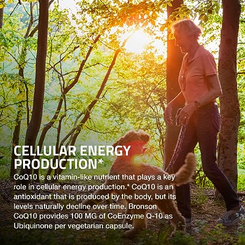 Bronson CoQ10 100 MG High Potency Cellular Energy Production, 60 Vegetarian Capsules Bronson uk supplements