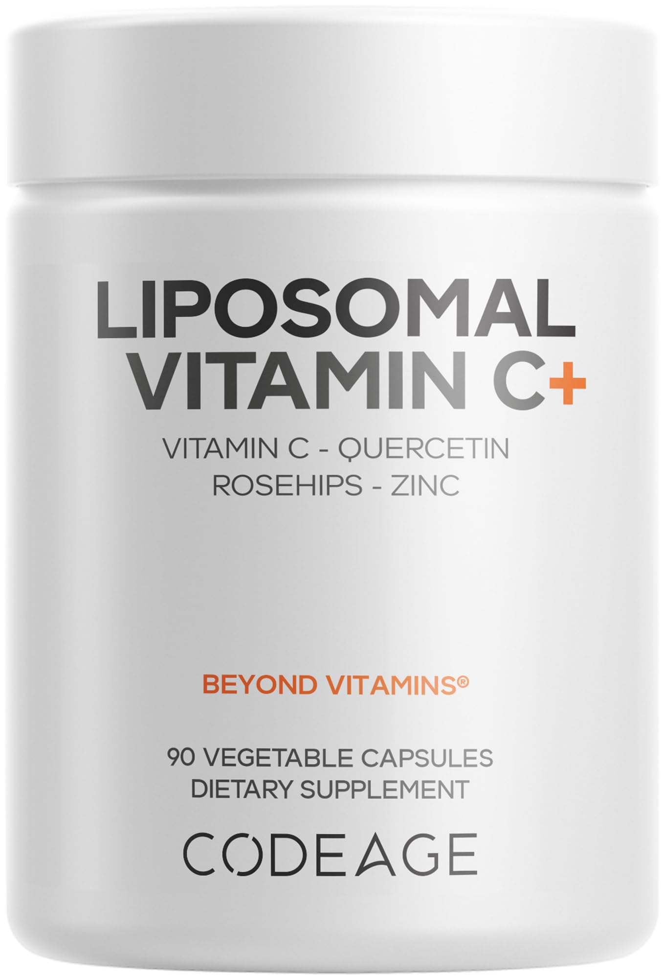 Codeage Liposomal Vitamin C Vitamins with Zinc, Elderberry, Citrus Bioflavonoids Ascorbic Acid, Quercetin & Rose Hips Fruit, Vitamina C Liposomal Supplement Pills - Non-GMO, Vegan - 90 Capsules Codeage uk supplements