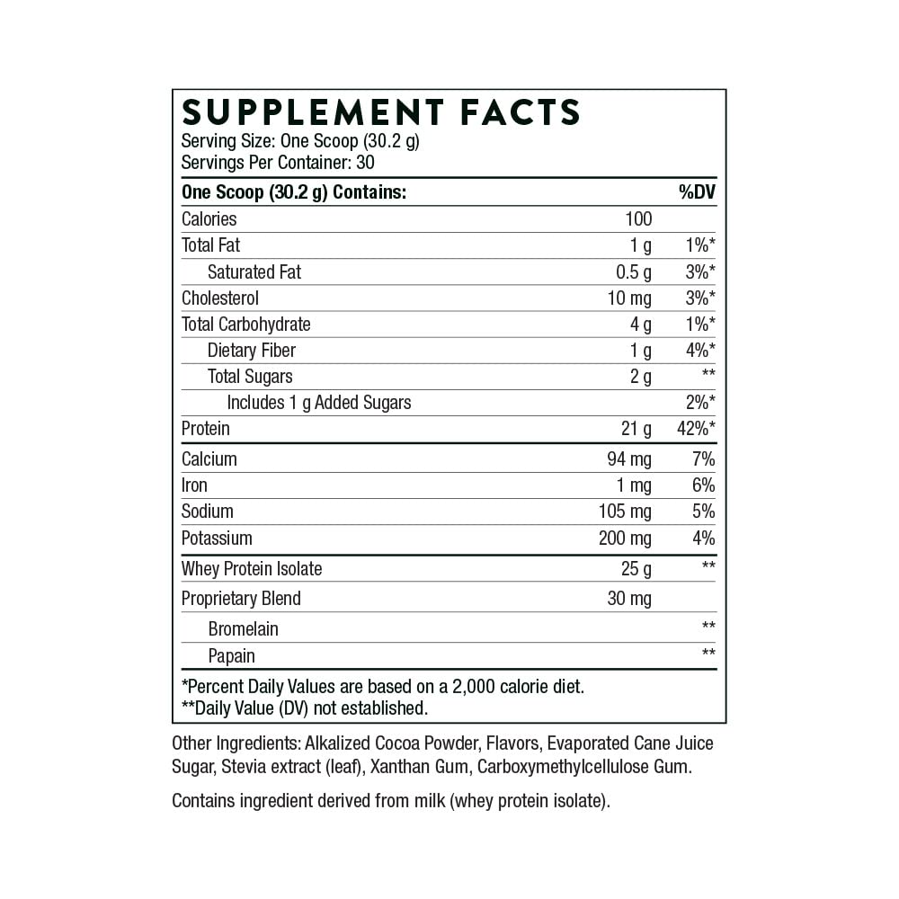 THORNE Whey Protein Isolate - 21 Grams of Easy-to-Digest Whey Protein Powder THORNE uk supplements