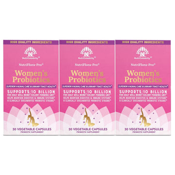 NutriCelebrity NutriFlora-Pro Probiotics for Women, Vaginal, Urinary Health, Immune System Digestive Nutricelebrity uk supplements