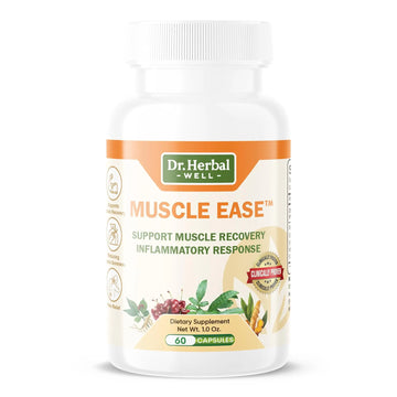 DR.HERBAL WELL Muscle Ease - Joint, Muscle & Nerve Support Fast Acting Relax Comfort Recovery Natural Herbal Supplement - (60 Capsules) MAX-Strength DR. HERBAL WELL uk supplements