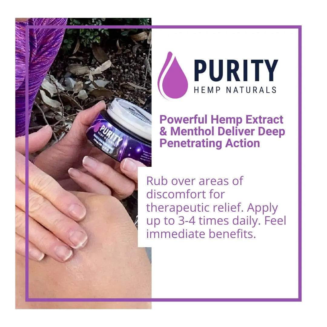 Purity Hemp Naturals HOT & COOL Hemp Cream — 1,000mg Hemp Oil Extract, Dual Warming & Cooling Sensation, Fast Absorbing Non-Greasy Formula, Made in USA — 2 Fl Oz Purity Hemp Naturals uk supplements