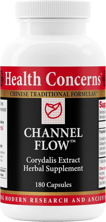 Health Concerns Channel Flow – Muscle Relaxation & Pain Support Supplement for Men & Women – Corydalis Root Extract – Chinese Herbal Formula for Headaches, Joint & Menstrual Discomfort – 180 Capsules Health Concerns uk supplements