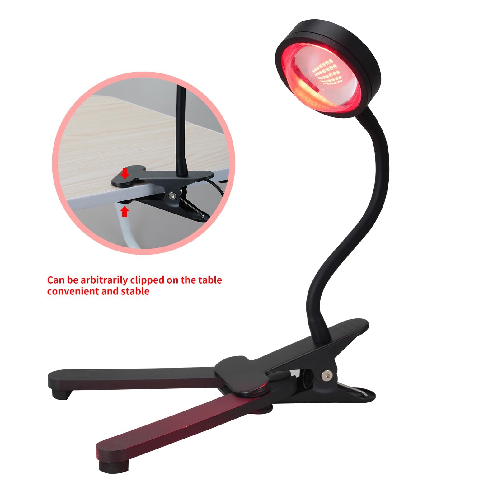 WTINTELL Red Light Therapy for Face, 660nm LED Red Light Therapy Light with Clip, Suitable WTINTELL uk supplements