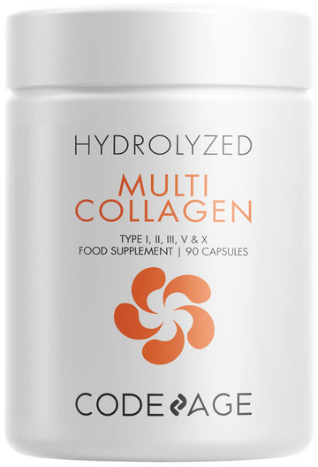 Codeage Multi Collagen Protein Capsules, Type I, II, III, V, X, Grass Fed & Hydrolyzed Collagen Pills Supplement Codeage uk supplements