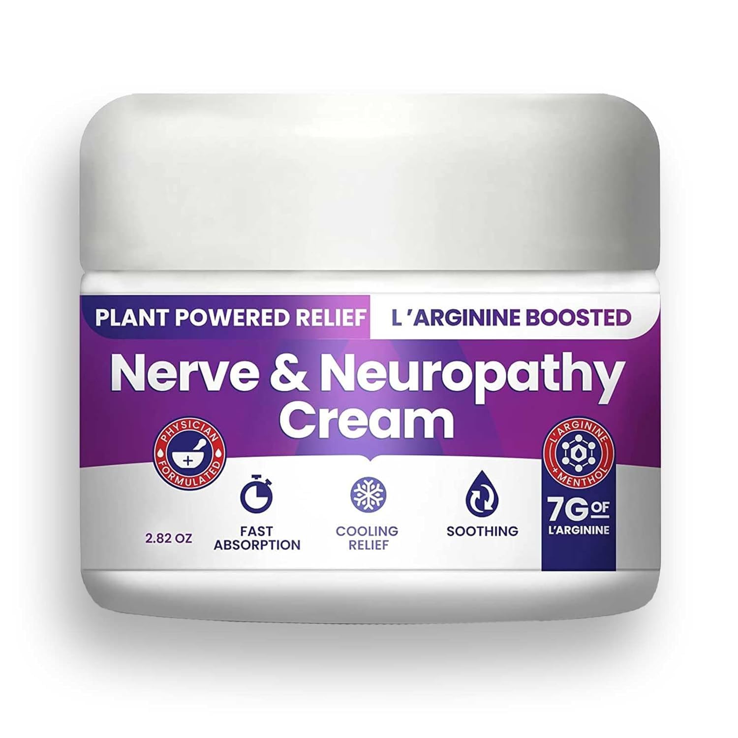 Nerve and Neuropathy Cream – Plant Powered Relief for Foot, Hands, Legs, Toes Includes 7grams of L’Arginine; Vitamin B6, Arnica, Aloe -2.82oz M PAIN MANAGEMENT TECHNOLOGIES uk supplements