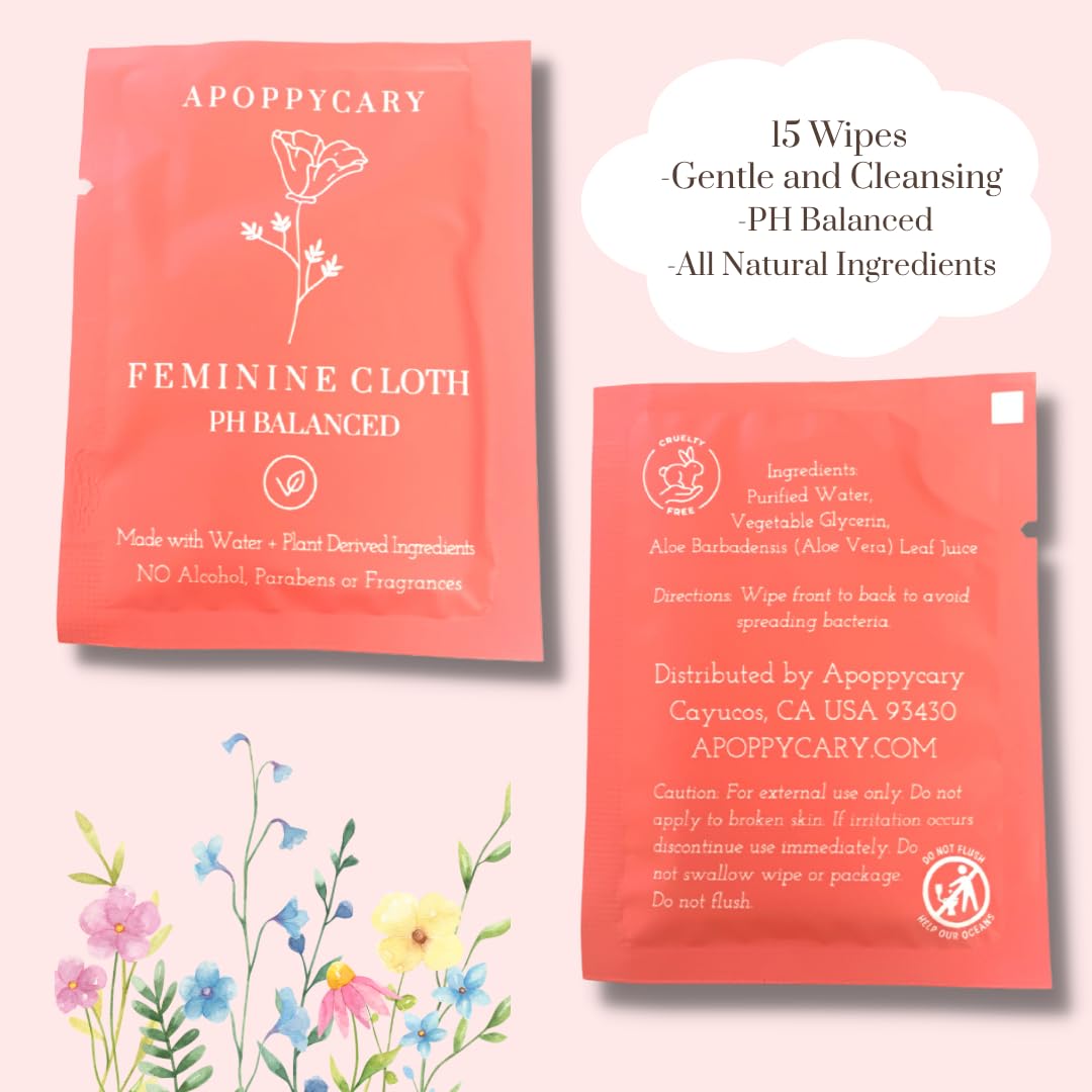 Organic 77 PC Period Kit Moon Box for Teens and Tweens - Organic Cotton Top Sheet Feminine Pads APOPPYCARY uk supplements