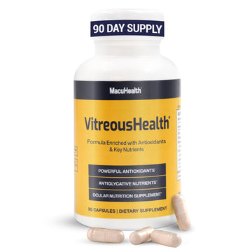 Macuhealth VitreousHealth Evidence-Based Eye Supplement - 90 Capsules Macuhealth uk supplements
