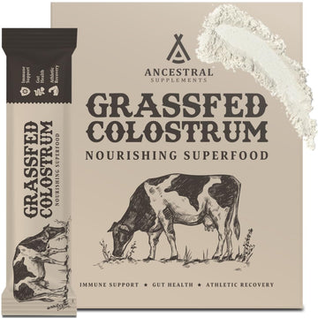 Ancestral Supplements Grass Fed Beef Bovine Colostrum Powder Packets, Immune Support Ancestral Supplements uk supplements