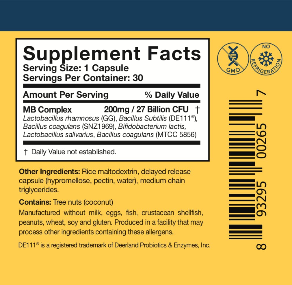 Researched Nutritionals Multi-Biome - Dual-Action Probiotics for Women & Men - Spore + Live Strain Formula with Delayed-Release Capsules for Gut Health, Histamine & Immune Support (30 ct) Researched Nutritionals uk supplements