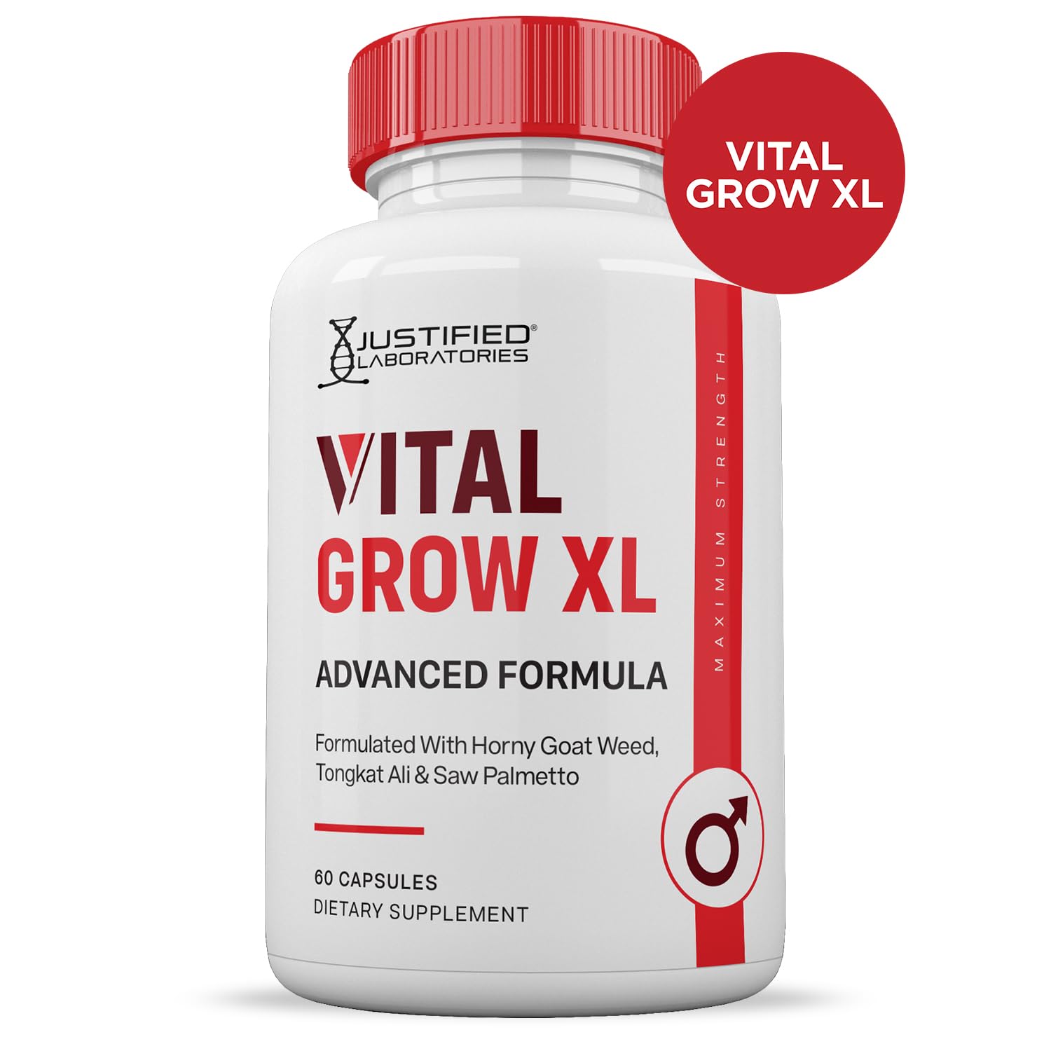 (2 Pack) Vital Grow XL Pills 1484MG Advanced Formula Proprietary Blend for Men 60 Capsules Justified Laboratories uk supplements