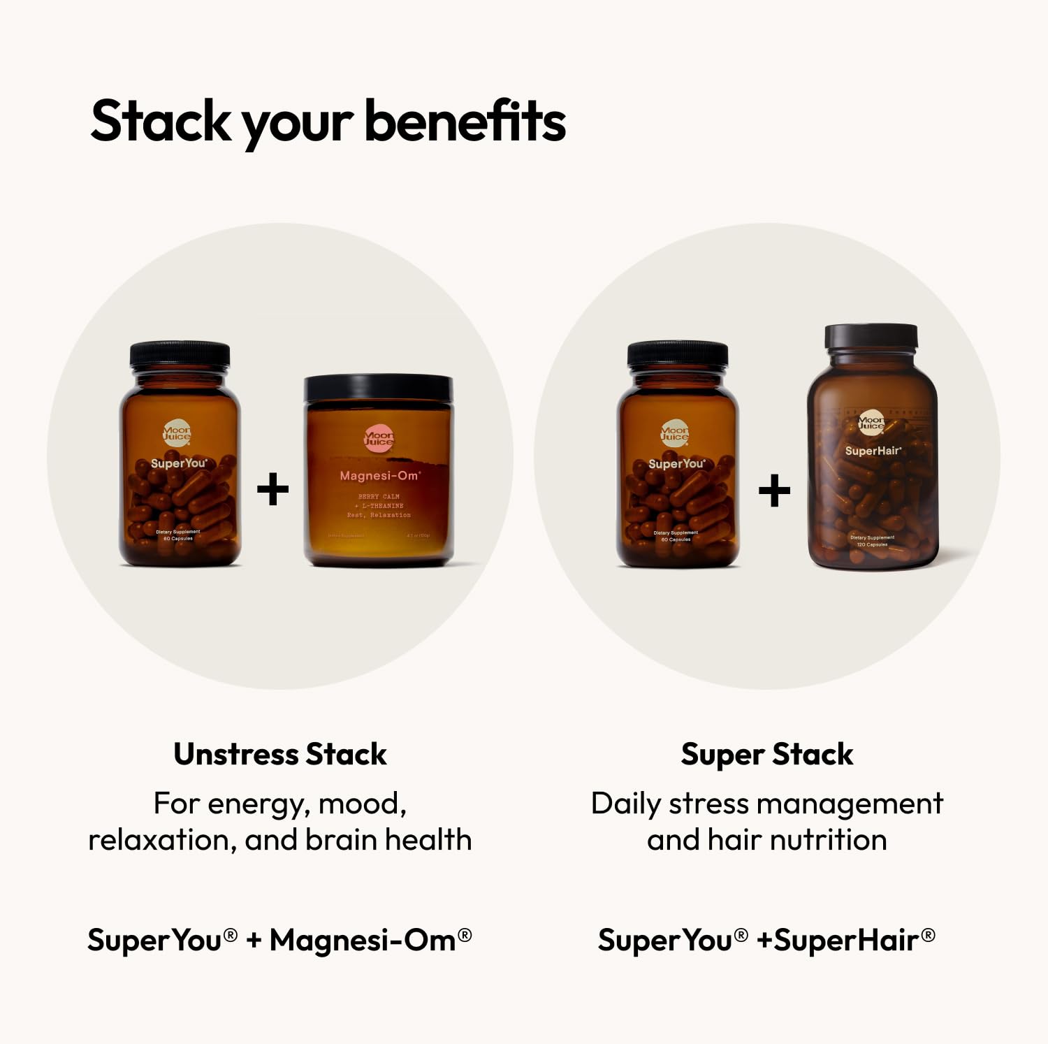 Moon Juice SuperYou Ashwagandha Supplements with Rhodiola, Shatavari & Amla - Cortisol Reducer for Energy, Mood, Focus and Stress Support, Vegan, Non-GMO & 100% Traceable, 60 Capsules, 30 Servings Moon Juice uk supplements