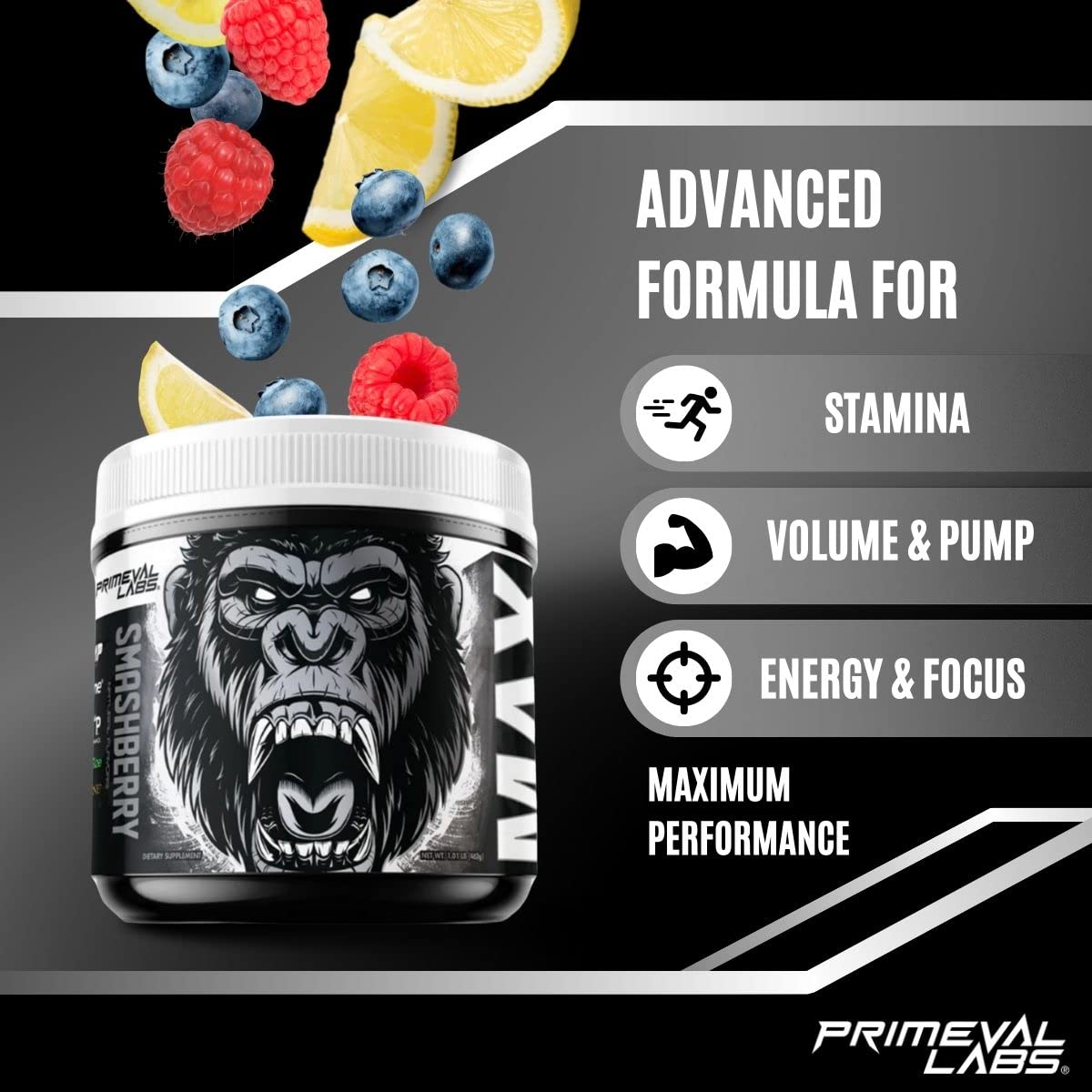 Primeval Labs ApeSh*t Max Pump Premium Pre-Workout | Muscle Pump & Vascularity Primeval Labs uk supplements