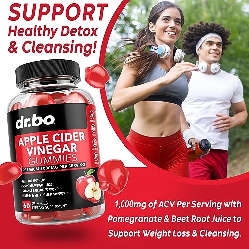 ACV Apple Cider Vinegar Gummies - Natural Support for Advanced Weight DR. BO uk supplements