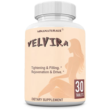 MINANATURALS VELVIRA Feminine Wellness Support Supplement for Women Herbal Rejuvenation Formula with Vitamins, Amino Acids & Collagen 30 Tablets MINANATURALS uk supplements