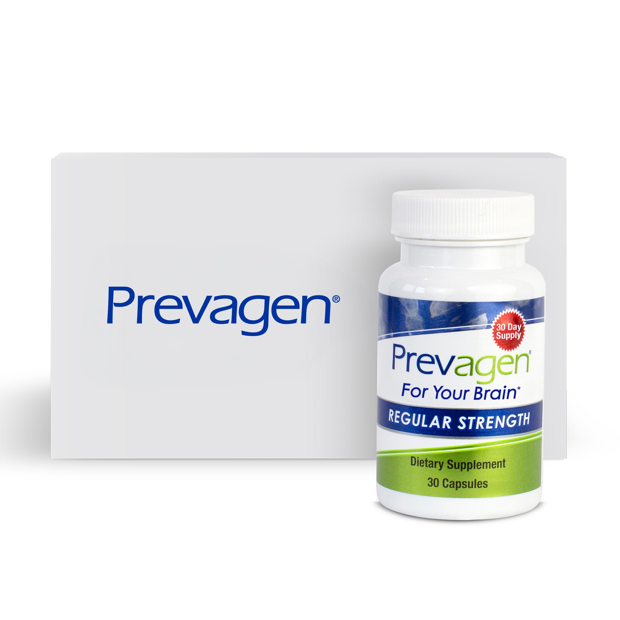 Prevagen Regular Strength - 30 Capsules (1 Month Supply) | Formulated for Your Brain | 10mg of Apoaequorin Plus Vitamin D3 Prevagen uk supplements