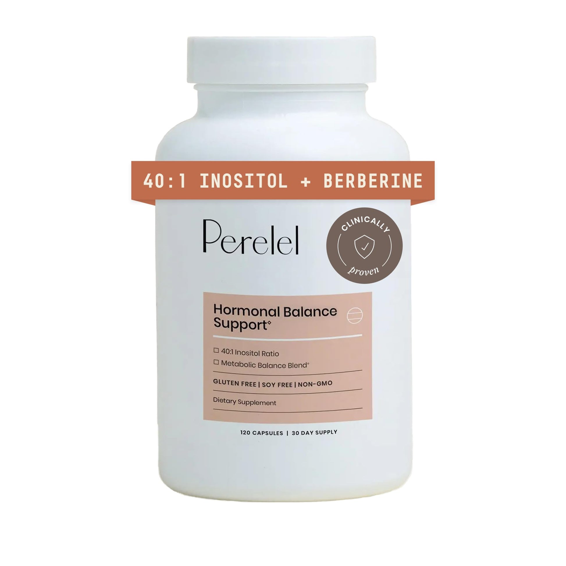 Perelel Hormone Balance Support, Myo & D Chiro Inositol, Womens Inositol Supplement with Berberine, Alpha Lipoic Acid, & Dim to Support Female Health, Soy, Dairy & Gluten Free, Non GMO, 120 Capsules Perelel uk supplements