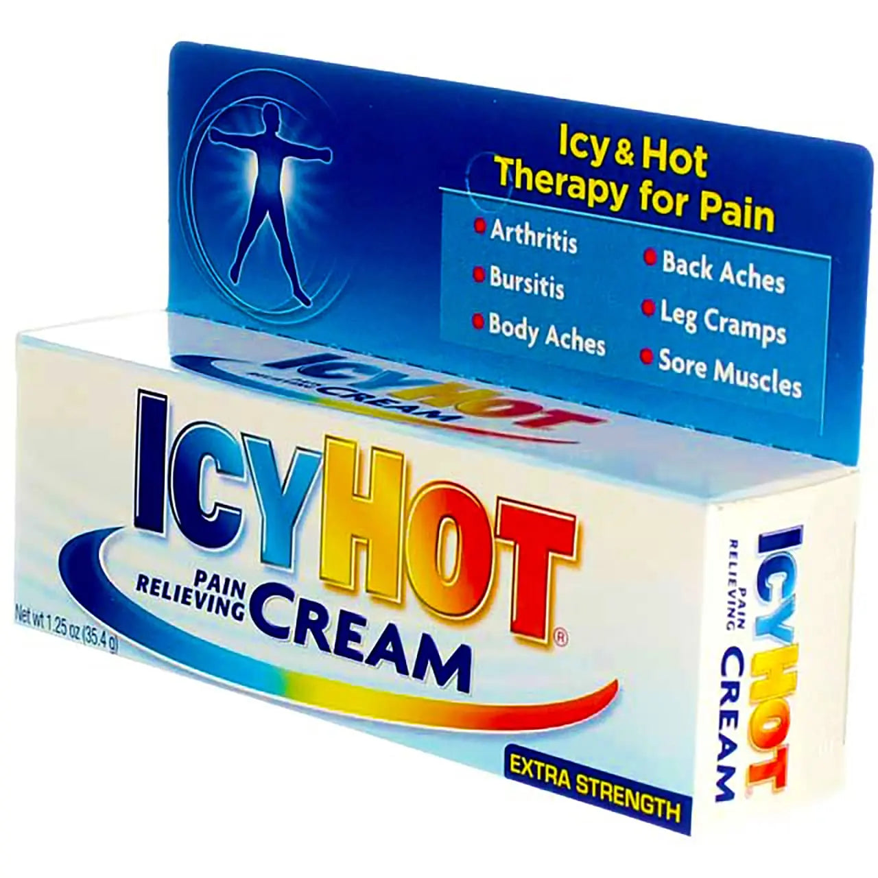 ICY Hot Pain Relieving Cream 1.25 Ounce Extra Strength (37ml) (2 Pack) Icy Hot uk supplements