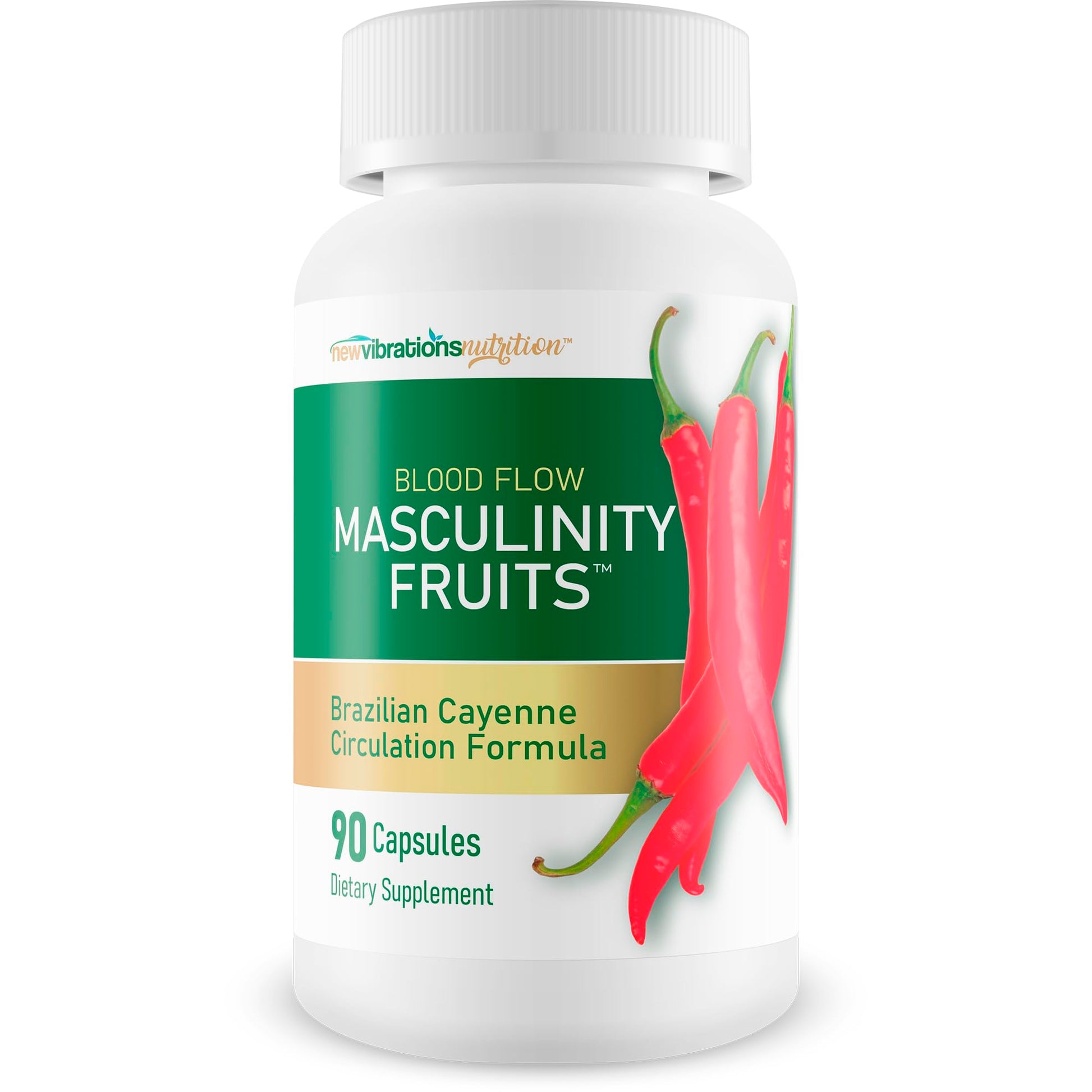 Masculinity Fruits for Bloodflow - Our Best Brazilian Blood Circulation Supplements for Men - Boost Blood Flow Circulation Supplement - Cayenne Pepper Pills Gingko Biloba Blood Flow Vitamins for Men New Vibrations Nutrition uk supplements