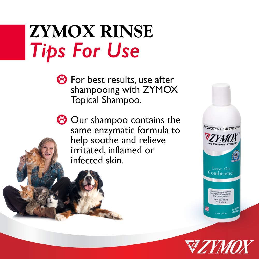 Zymox Leave On Conditioner for Pets, 12 fl oz Pet King Brands uk supplements