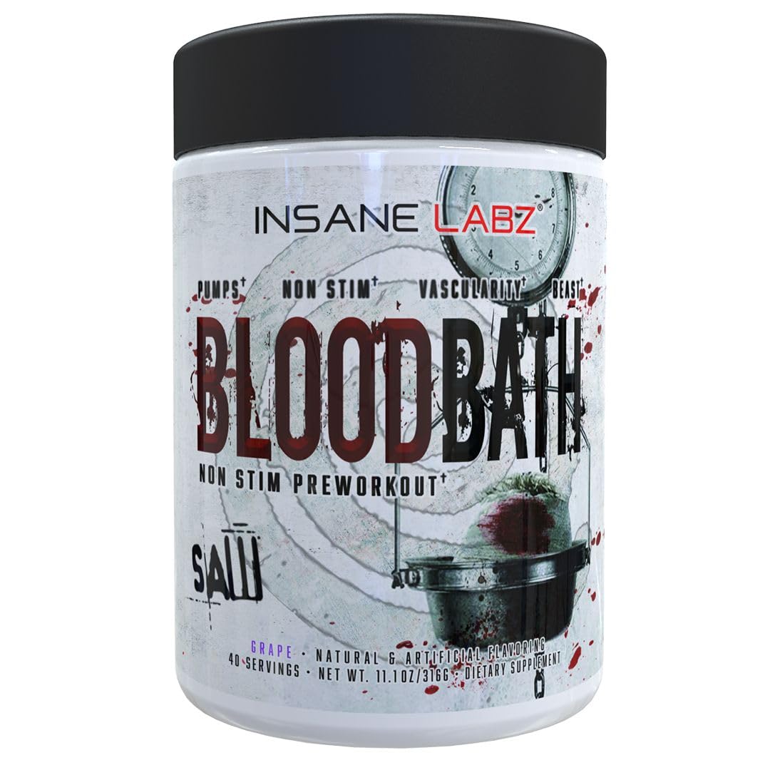 Insane Labz Saw Bloodbath, Non-Stim Pump Pre Workout Powder with Nitrosigine­, OxyGold Insane Labz uk supplements